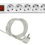 Entac Πολύπριζο Προστασίας 6 Θέσεων Με Διακόπτη 3x1.5mm 1.8m (15.005.0023)