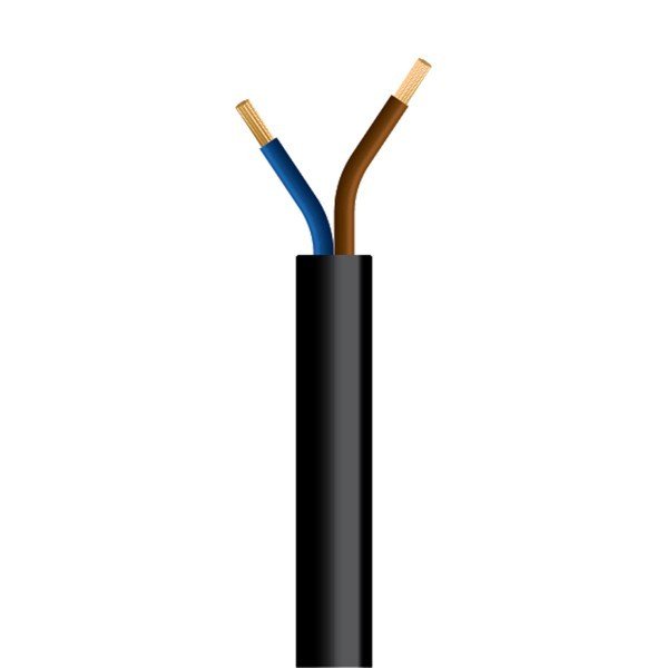 c96cdf2038d048f6a5dd35daac96844e ΚΑΛΩΔΙΟ ΕΥΚΑΜΠΤΟ H05VV-F 2X1mm² ΜΑΥΡΟ (100m/roll) (150-13152) - Image 1