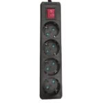 ΠΟΛΥΠΡΙΖΟ 4 ΘΕΣΕΩΝ ΜΕ ΚΑΛΩΔΙΟ ΚΑΙ ΔΙΑΚΟΠΤΗ 3X1,5mm 1,5m ΜΑΥΡΟ ΜΕ ΠΡΟΣΤΑΣΙΑ ΕΠΑΦΩΝ (147-62262)