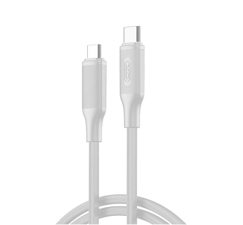 gwkqseapczumndotyrij_white XO NB-Q265B PD 60W Type-C σε Type-C Μινιμαλιστικό Καλώδιο (Λευκό) (16.005.0308) - Image 1