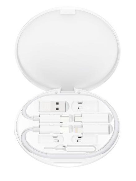 lcx031 XO CX031 Adapter Family Box + Μαγνητικός ασύρματος φορτιστής 15W Λευκό (16.006.0310) - Image 1