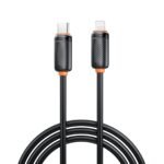 XO NB-Q302A Καλώδιο Φόρτισης & Μεταφοράς Δεδομένων Lightning σε Type-C 27W Μαύρο 1m (16.005.0403)