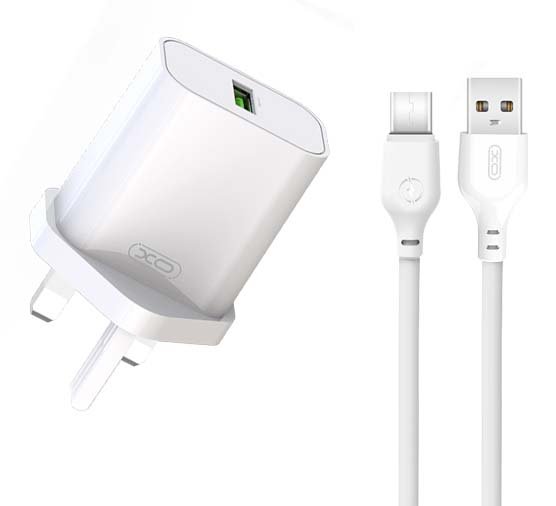 uk_l103_ XO L103 (UK) QC3.0 18W Φορτιστής με Καλώδιο TYPE-C (NB103) (16.006.0294) - Image 1