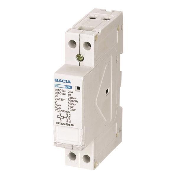 299ec9cba1d144aca10dcfe4fb604536 ΡΕΛΕ ΡΑΓΑΣ 2Χ20Α 2NO 240V AC GACIA (500-37100) - Image 1