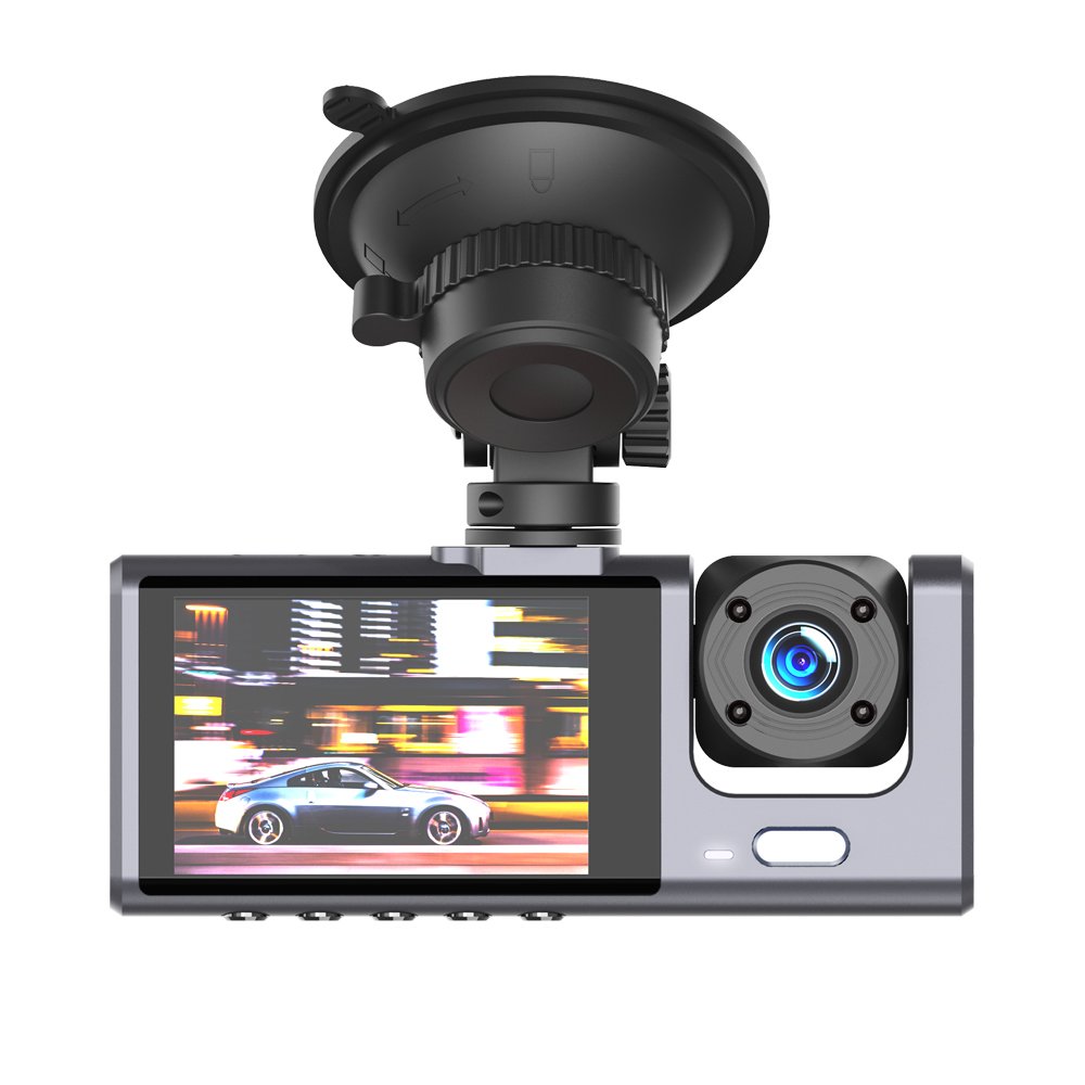 400092_oryg XO camera car XJ03 front rear recorder FullHD black (GSM183110) - Image 1