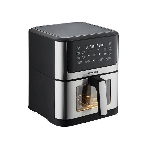 ced890044b8344249270e6043da2c590 ΦΡΙΤΕΖΑ ΑΕΡΟΣ ΜΕ ΑΠΟΣΠΩΜΕΝΟ ΚΑΔΟ ΚΑΙ ΠΑΡΑΘΥΡΟ 8L 1800W ΜΑΥΡΗ (300-70041) - Image 1