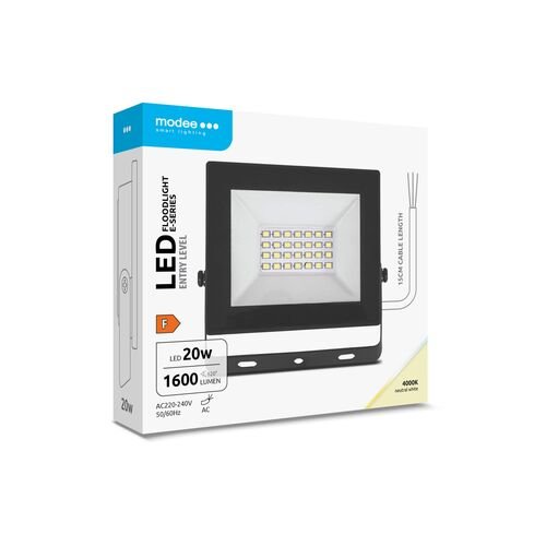 media-1757062877087 Modee Lighting LED Προβολέας E-series Slim 20W 120° 4000K 1600 lm ERP (40.001.0048) - Image 1