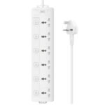 XO WL18 (UK) Πολύπριζο 6AC με Ανεξάρτητο Διακόπτη (16.006.0306)