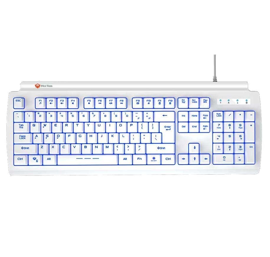 17.005.0019 Meetion MT-K9000 Ενσύρματο Gaming Πληκτρολόγιο / Άσπρο (17.005.0019) - Image 1