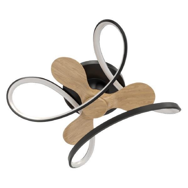 1752130c859d413dba58512e832ed400 ΑΝΕΜΙΣΤΗΡΑΣ ΟΡΟΦΗΣ ΜΑΥΡΟΣ ΜΕ LED ΦΩΣ ΚΑΙ ΚΟΝΤΡΟΛ Φ70 DC 26W (300-25043) - Image 1