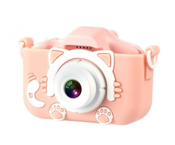 _2024-01-22_113704 XO XJ01 Παιδική Κάμερα Διπλού Φακού με Κάλυμμα Σιλικόνης (Ροζ) (16.001.0130) - Image 1