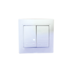 Διακόπτες φωτός τοίχου διπλός 10Α-250V [30601347]