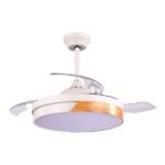 ΑΝΕΜΙΣΤΗΡΑΣ ΟΡΟΦΗΣ ΛΕΥΚΟΣ ΜΕ ΑΝΟΙΓΟΚΛΕΙΟΜΕΝΕΣ ΦΤΕΡΩΤΕΣ Φ107 ΗΧΕΙΟ BLUETOOTH LED ΦΩΣ ΚΑΙ ΚΟΝΤΡΟΛ  32W DC MOTEΡ (300-25068)