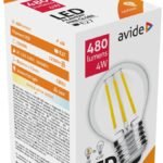 Avide LED Filament Σφαιρική  4W E27 360° Λευκό 4000K (15.001.0427)