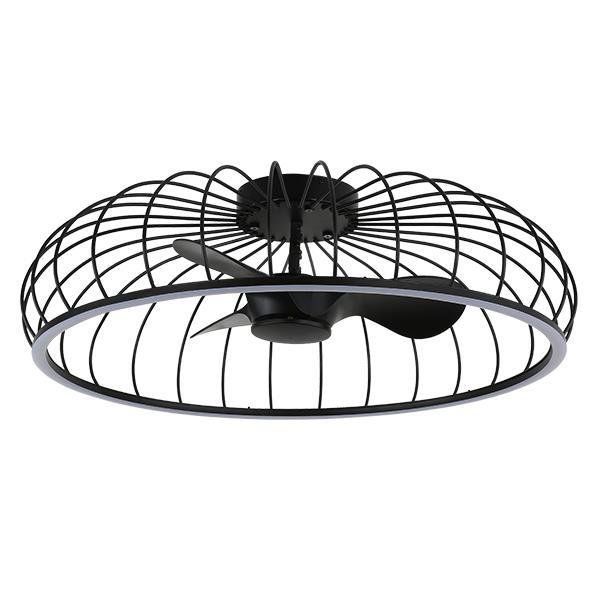 48a7585c2bbd47008b842a3d1b221278 ΑΝΕΜΙΣΤΗΡΑΣ ΠΛΑΦΟΝΙΕΡΑ ΟΡΟΦΗΣ Φ79 ΜΑΥΡΟΣ 28W DC ΜΟΤΕΡ ΜΕ LED ΦΩΣ 60W ΚΑΙ ΚΟΝΤΡΟΛ (300-25050) - Image 1