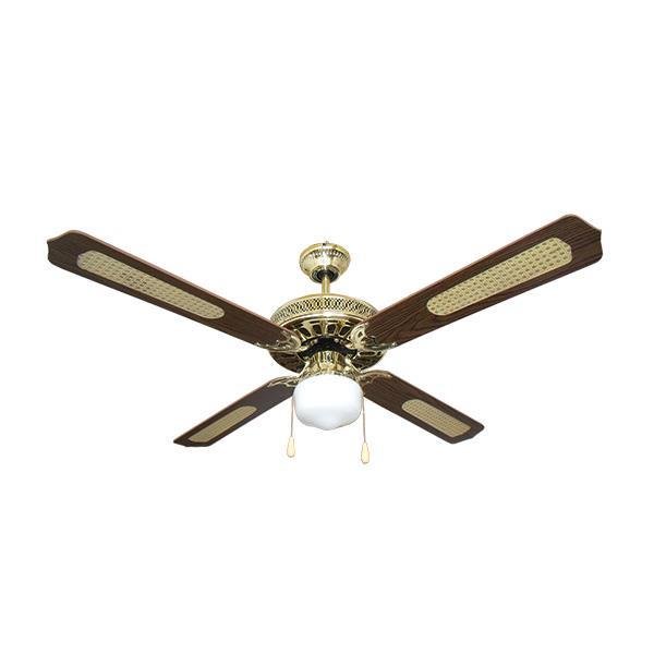 4a050ae0a77b4a4bb76bd03dfea3d2ef ΑΝΕΜΙΣΤΗΡΑΣ ΟΡΟΦΗΣ ΜΕ 1 ΦΩΣ E27 ΚΑΦΕ ΧΡΥΣΟΣ Φ125 70W (147-29001) - Image 1