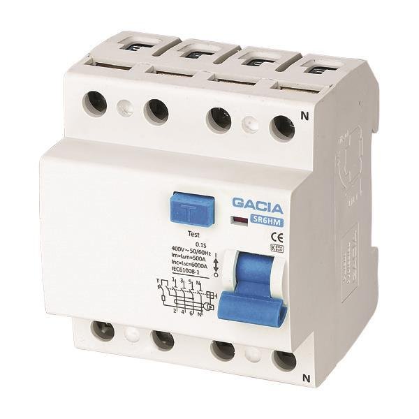 8a3153759caa4d339b626a83c37fdc88 ΡΕΛΕ ΔΙΑΡΡΟΗΣ 4Χ40Α 300mΑ GACIA TYPE AC (500-37012) - Image 1