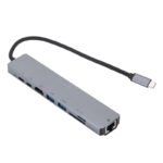 Μετατροπέας 8in1 USB C hubRJ45 HDMI USBx2 SD TF PDx2 (06.005.0074)