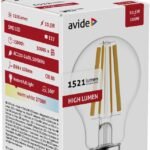 Avide LED Filament Κοινή 10.5W E27 A65 360° Θερμό 2700K Υψηλής Φωτεινότητας (15.001.1009)