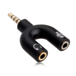 Μετατροπέας 3.5mm 4 poles to 2x3.5mm Audio jack (02.008.0133)