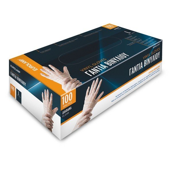 baf9147614154b0799650200c6459953 ΓΑΝΤΙΑ ΒΙΝΥΛΙΟΥ ΜΙΑΣ ΧΡΗΣΗΣ ΧΩΡΙΣ ΠΟΥΔΡΑ ΔΙΑΦΑΝΑ ΜΕΓΕΘΟΣ LARGE 100ΤΕΜ (147-90932) - Image 1