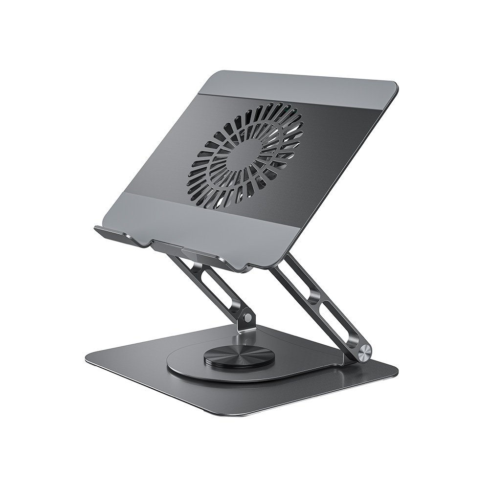 bhuovacdsh_4_ XO C182 Μεταλλική Αναδιπλούμενη Βάση Laptop με Ανεμιστήρα (16.006.0399) - Image 1