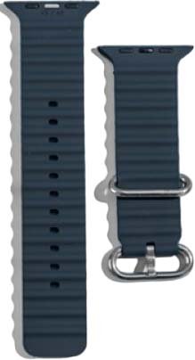 bt02b_dark_blue_1 XO BT02A Marine Λουράκι Ρολογιού Σιλικόνης Universal 38/40/41mm Γκρι-Μπλε (16.001.0164) - Image 1