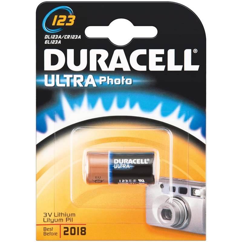 dl123_2 Duracell Ultra Φωτογραφικών Μηχανών CR123A (1τμχ) (01.006.0006) - Image 1