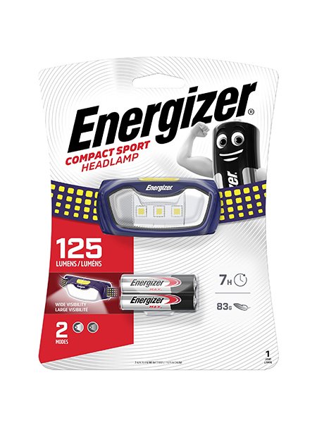 e301528402 ENERGIZER Compact Sport Headlight 125lm incl. 2xAAA (01.011.0007) - Image 1
