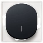 EON E6191.E1 Single-pole switch with indication without cover frame soft-touch black (15.005.0213)