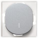 EON E625.S Single-pole switch with indication without cover frame silver (15.005.0214)