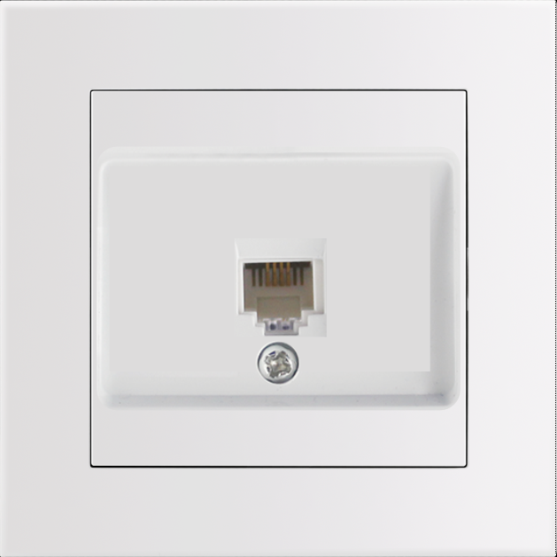 erwps-arn-w_entac-arnold-sullyesztheto-fali-telefon-csatlakozo-feher Entac Arnold Recessed wall Phone socket White (15.005.0108) - Image 1