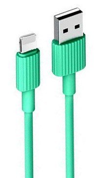 green_6 XO NB156 USB Καλώδιο Φόρτισης για Lightning Πράσινο (16.005.0102) - Image 1
