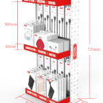 XO ZSJ002 Double deck desktop display rack  720x300x200 (00.000.0052)