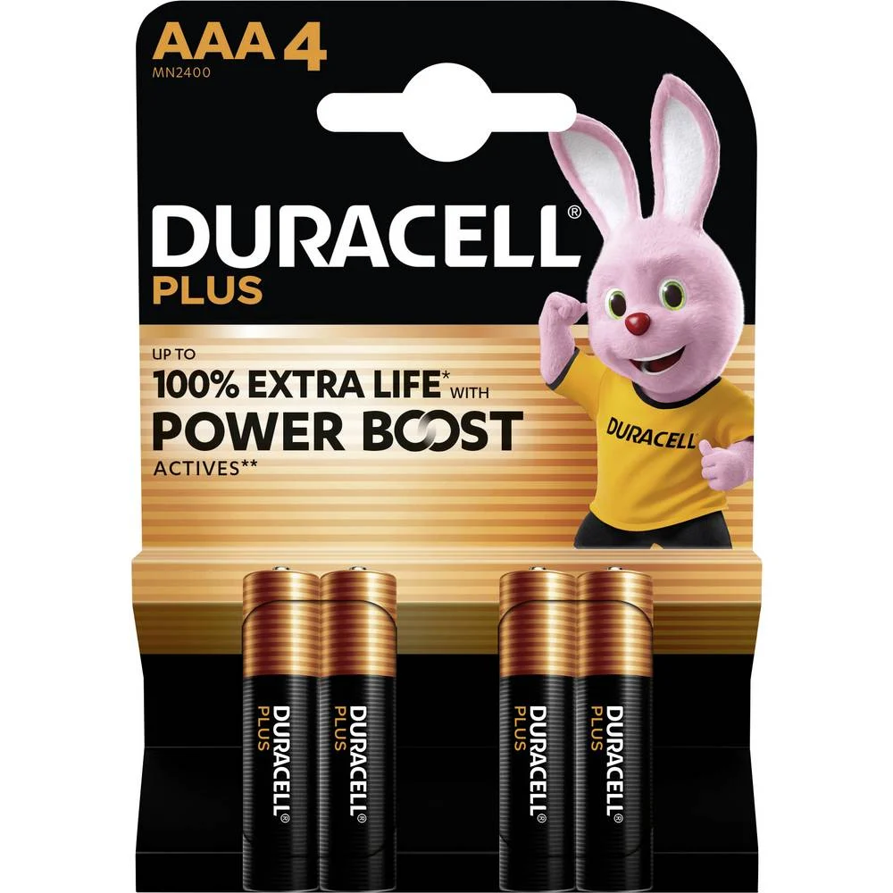 image_2_1_ DURACELL Μπαταρίες Plus Boost MN2400 AAA BL4 (01.001.0169) - Image 1