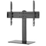ATC-0323L Βάση Τηλεόρασης Επιτραπέζια Universal Περιστρεφόμενη με Γυάλινη Βάση 37" - 70" (03.009.0048)