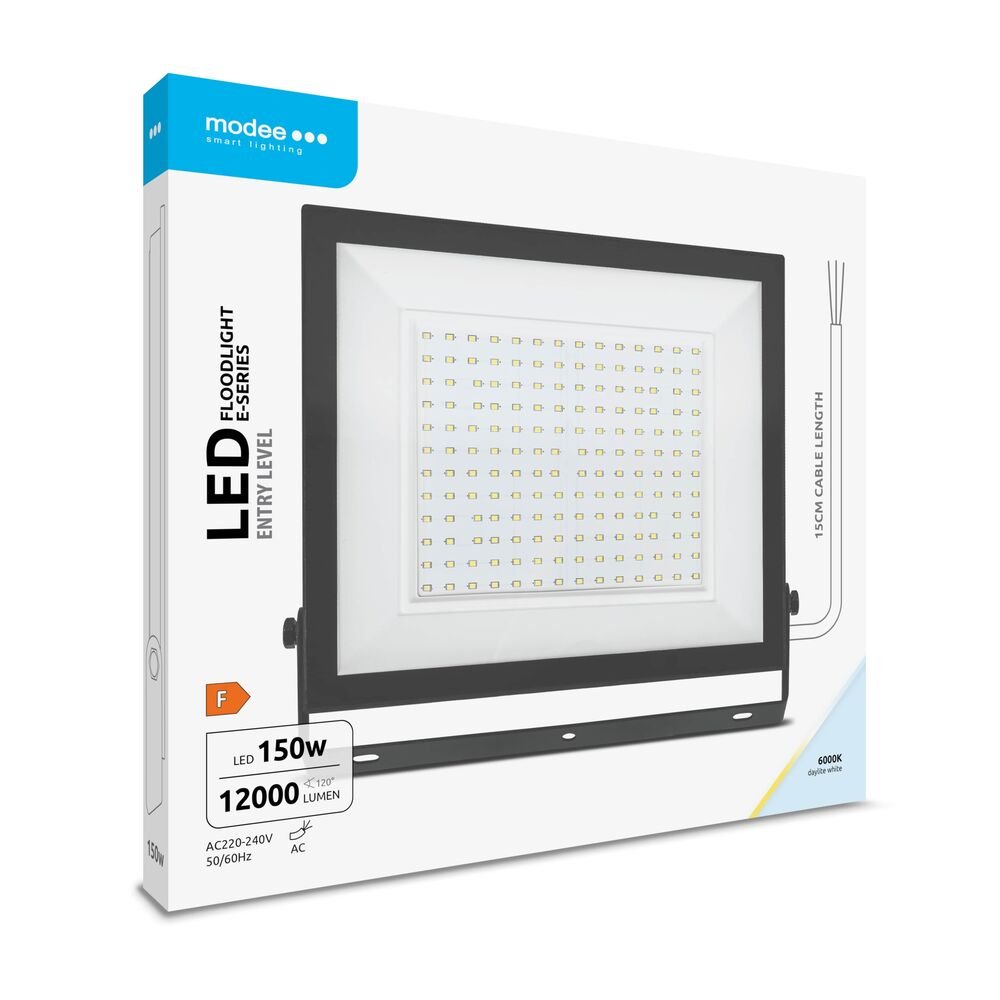 media-1757060479481 Modee Lighting Προβολέας LED E-series Slim 150W 120° 6000K 12000lm ERP (40.001.0045) - Image 1