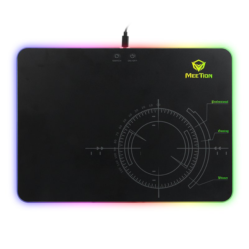 mt-p010_1 Meetion MT-P010 Φωτιζόμενο Gaming Mouse Pad (17.007.0011) - Image 1