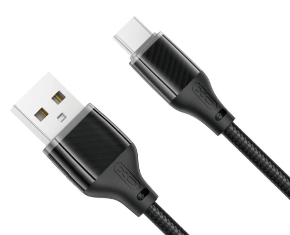 nb291-usbtotype-c_1 XO NB291 Καλώδιο Φόρτισης & Μεταφοράς Δεδομένων Type-C 6A Μαύρο (16.005.0376) - Image 1