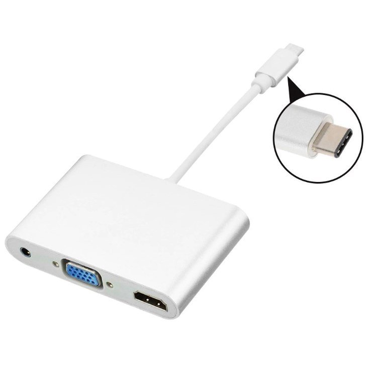 ATC Μετατροπέας USB Type C σε 4K HDMI + VGA + Audio (06.005.0053) - Image 2