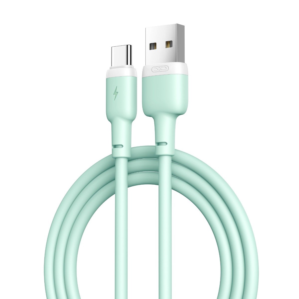 usb-type-c-_ XO NB208 Καλώδιο Φόρτισης + Data TypeC 1m Πράσινο (16.005.0239) - Image 1