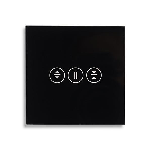 3696b524cb58400fa9c0a1a5ec2f8161 ΓΥΑΛΙΝΟ ΠΑΝΕΛ ΔΙΑΚΟΠΤΗ ΑΦΗΣ ΡΟΛΩΝ ΜΑΥΡΟ ΧΡΩΜΑ (152-60694) - Image 1