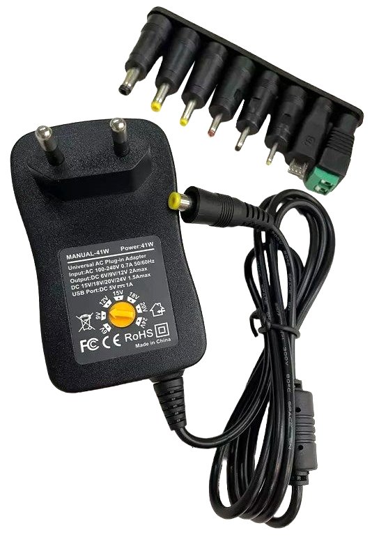 41wc-photoroom_copy ATC Τροφοδοτικό 41W Switching με 8 κεφαλές 6V-24V (05.007.0053) - Image 1