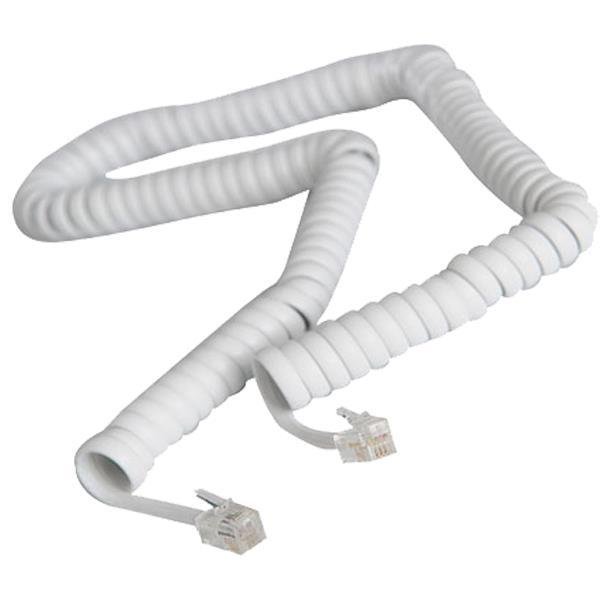 9133deeeb57a46078d326400b40b78c9 ΣΠΙΡΑΛ ΤΗΛΕΦΩΝΟΥ A.T. ΛΕΥΚΟ 2m 4P4C Rj11 (147-10064) - Image 1