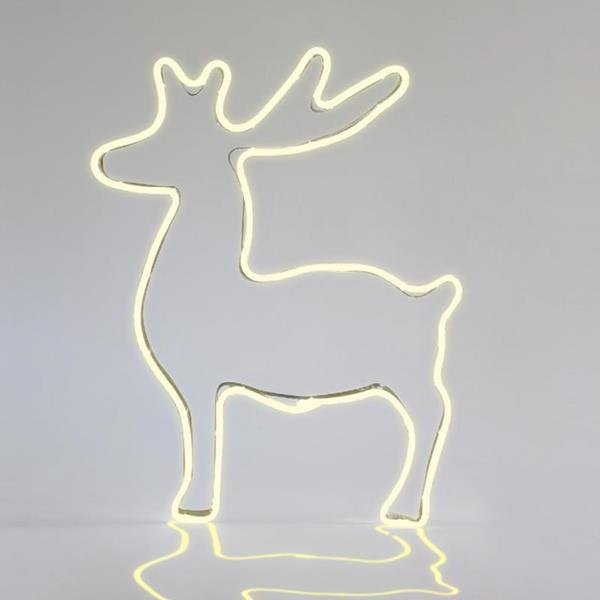 00ff7a7d6c2d4313859f64f3b1b9be49 ΤΑΡΑΝΔΟΣ, 3m NEON LED ΦΩΤΟΣΩΛΗΝΑΣ, ΜΟΝΟΚΑΝΑΛΟΣ, ΘΕΡΜΟ ΛΕΥΚΟ, 51x65cm, IP44 (600-23007) - Image 1