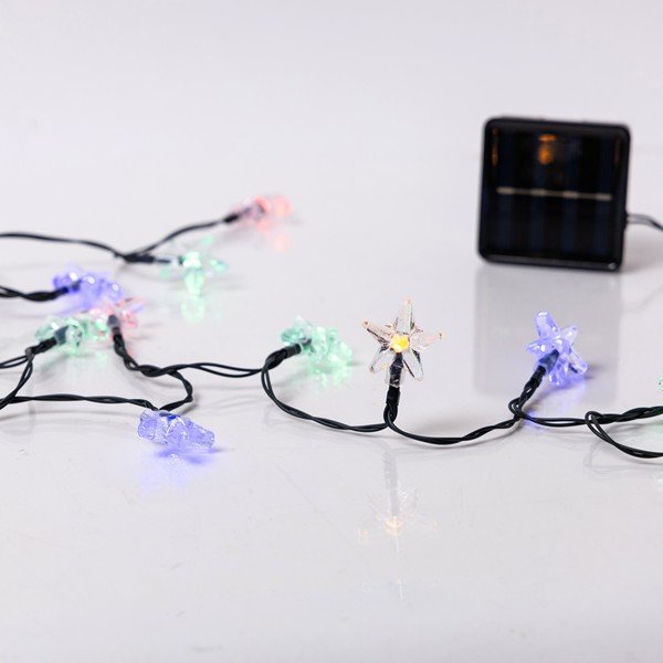 05d81da6a1c5480baf9686a623769815 ΣΕΙΡΑ, 60 LED 5mm, ΠΛΑΣΤΙΚΑ ΑΣΤΕΡΙΑ, ΗΛΙΑΚΟ ΣΥΛΛΕΚΤΗ ΜΕ ΑΙΣΘΗΤΗΡΑ ΦΩΤΟΣ, 8 ΠΡΟΓΡΑΜΜΑΤΑ, ΠΡΑΣΙΝΟ PVC ΚΑΛΩΔΙΟ, ΧΡΩΜΑΤΙΣΤΟ LED ΑΝΑ 10cm, ΠΡΟΕΚΤΑΣΗ ΠΑΡΟΧΗΣ 60cm, IP20 (600-04781) - Image 1