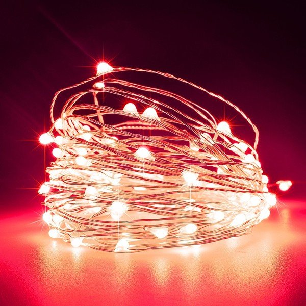 0e8cdec41aaf4d9eb6538992eaa8c735 ΣΕΙΡΑ, 100 MINI LED, ΜΕΤΑΣΧΗΜΑΤΙΣΤΗ, ΣΤΑΘΕΡΟ, ΑΣΗΜΙ ΧΑΛΚΙΝΟ ΚΑΛΩΔΙΟ, ΚΟΚΚΙΝΟ LED ΑΝΑ 10cm, ΠΡΟΕΚΤΑΣΗ ΠΑΡΟΧΗΣ 5m, ΙΡ44 (600-07319) - Image 1