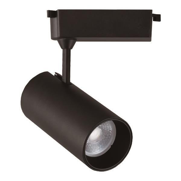 122f3f52cdf148d4bfe589f9492815c0 ΣΠΟΤ ΡΑΓΑΣ LED 2 ΓΡΑΜΜΩΝ 20W 3000K Φ70Χ160 ΜΑΥΡΟ PLUS (145-59053) - Image 1