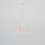 ΑΚΡΥΛΙΚΟΣ ΜΟΝΟΚΕΡΟΣ, ΡΟΖ ΜΕ ΣΑΜΠΑΝΙ GLITTER, 12,5x11,5cm (600-45599)