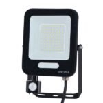 ΠΡΟΒΟΛΕΑΣ LED 50W SMD ΜΕ ΠΕΡΙΣΤΡΕΦΟΜΕΝΟ ΑΝΙΧΝΕΥΤΗ ΚΙΝΗΣΗΣ ΜΑΥΡΟΣ IP54 4000K PLUS (147-69070)